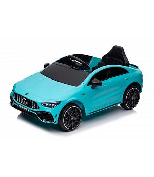 Coche eléctrico 12v niños, Mercedes CLA45S AMG, turquesa, 4x4, RC INDA608-LE19786